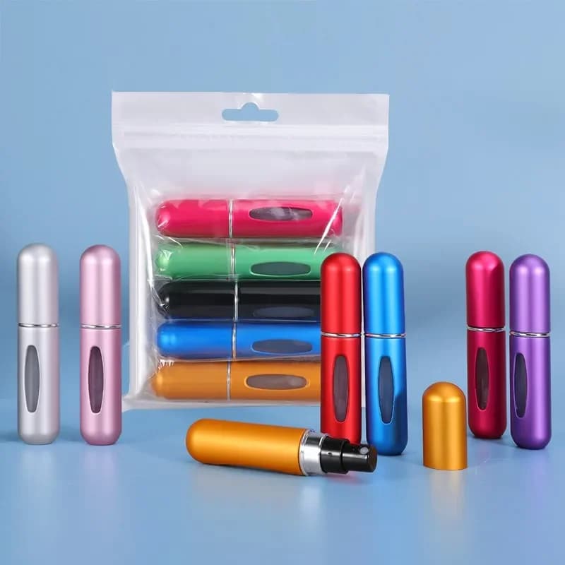 5/8ml Refillable Perfume Spray Atomizer Aluminum Perfume Spray Scent Pump Perfume Atomizer Refillable Mini Bottle for Travel