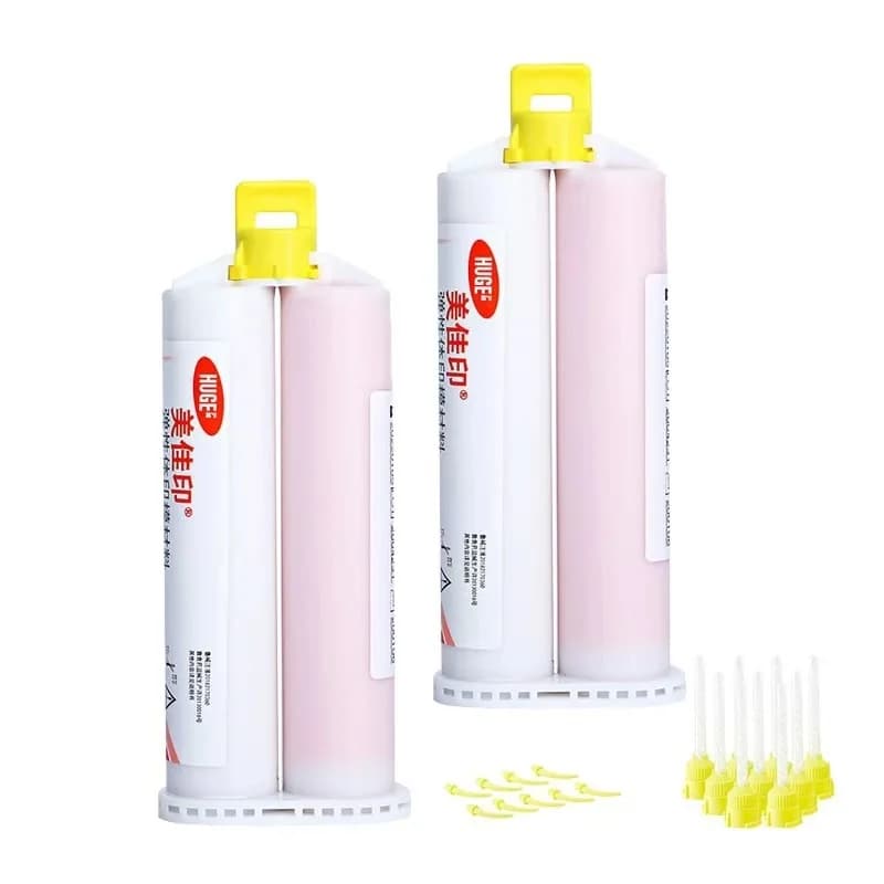 مواد انطباع أسنان من السيليكون المطاطي الخفيف 50 مل أدوات طبيب أسنان - 2