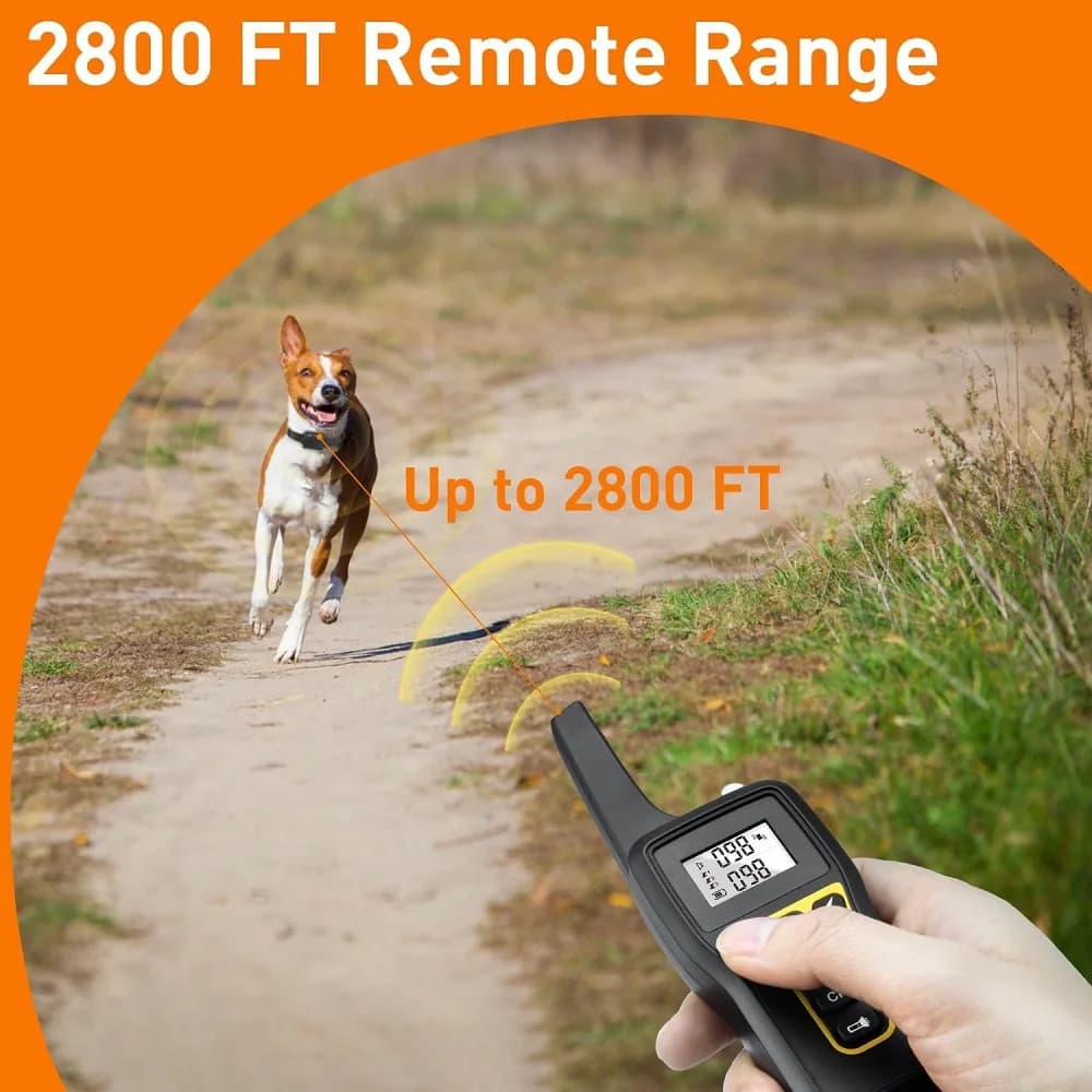 No Shock Vibration Dog Training Collar 1000M Remote Anti Bark Collar Rechargeable Waterproof  Vibration Collar for All Dogs - 6