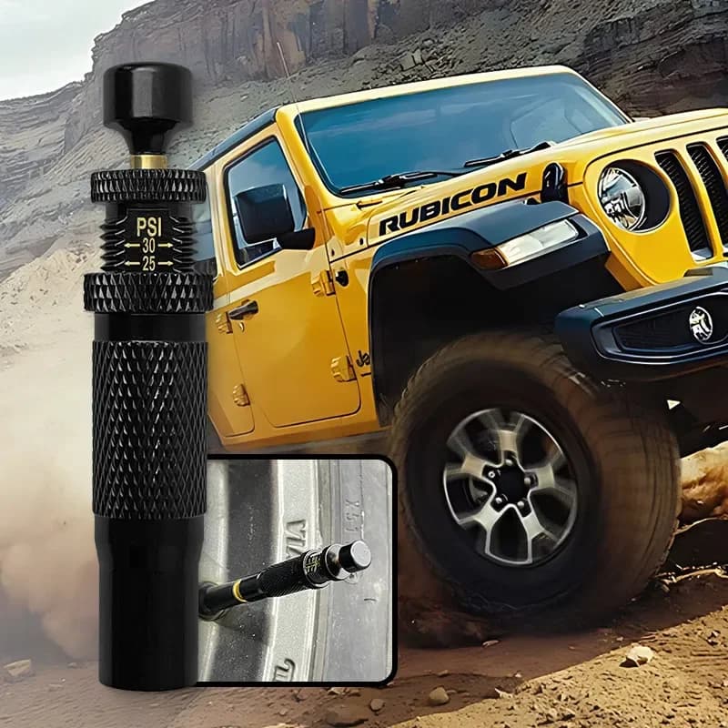 مجموعة صمام منفاخ إطارات قابل للتعديل مع توقف تلقائي (10-30 رطل) أداة هواء للإطارات للسيارات والدراجات النارية والطرق الوعرة 4x4 - 6