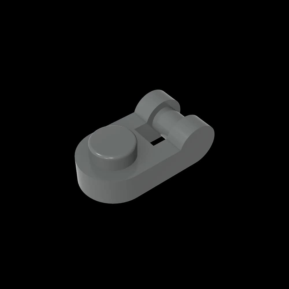Gobricks GDS-1290 Plate Special 1 x 1 Rounded with Handle compatible with lego 26047 children's DIY Building Blocks - 4