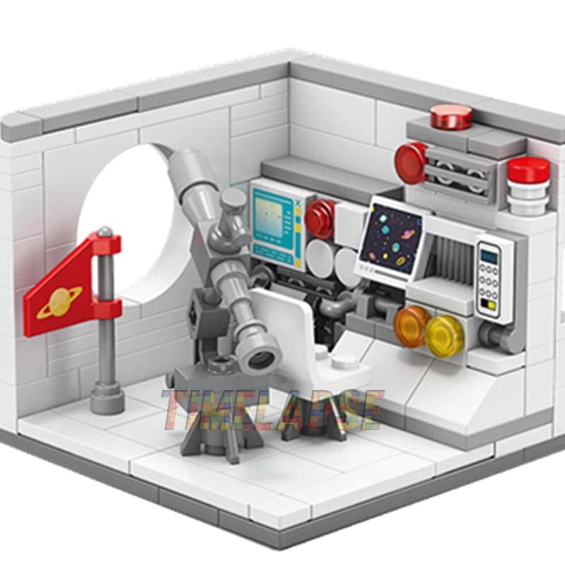 Dreams House Building Blocks Set with Career Figures - Racer Doctor Painter Scientist Model DIY Educational Toy Gift for Kids - 4