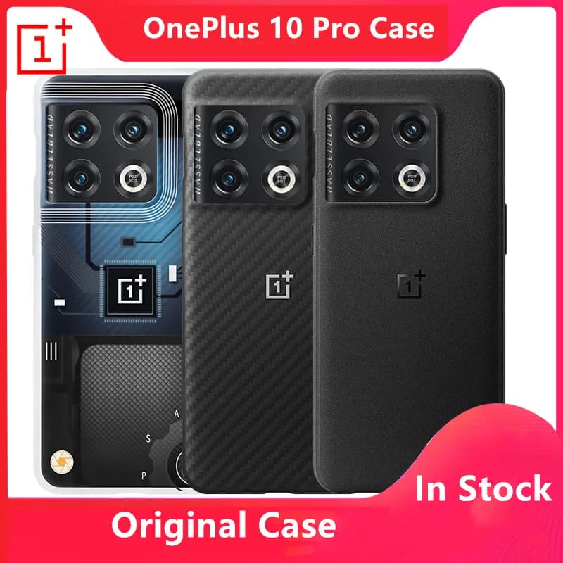 NE2210 غطاء رسمي أصلي من الكربون لهاتف OnePlus 10 Pro غطاء خلفي من الحجر الرملي لـ OnePlus 10Pro