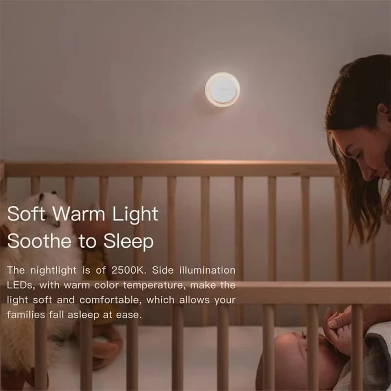 مصباح ليلي ذكي من Yeelight مع استشعار الضوء، توفير الطاقة، استهلاك منخفض للطاقة، قابس EU - 3