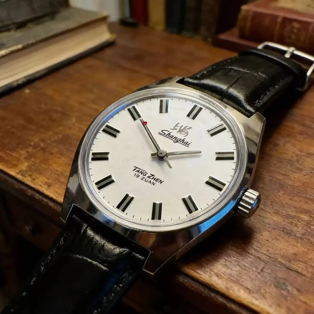 36mm Shanghai Men's Watch Retro 7120 Manual Mechanical Movement Minimalist Business Mechanical Wristwatches Drop Shipper