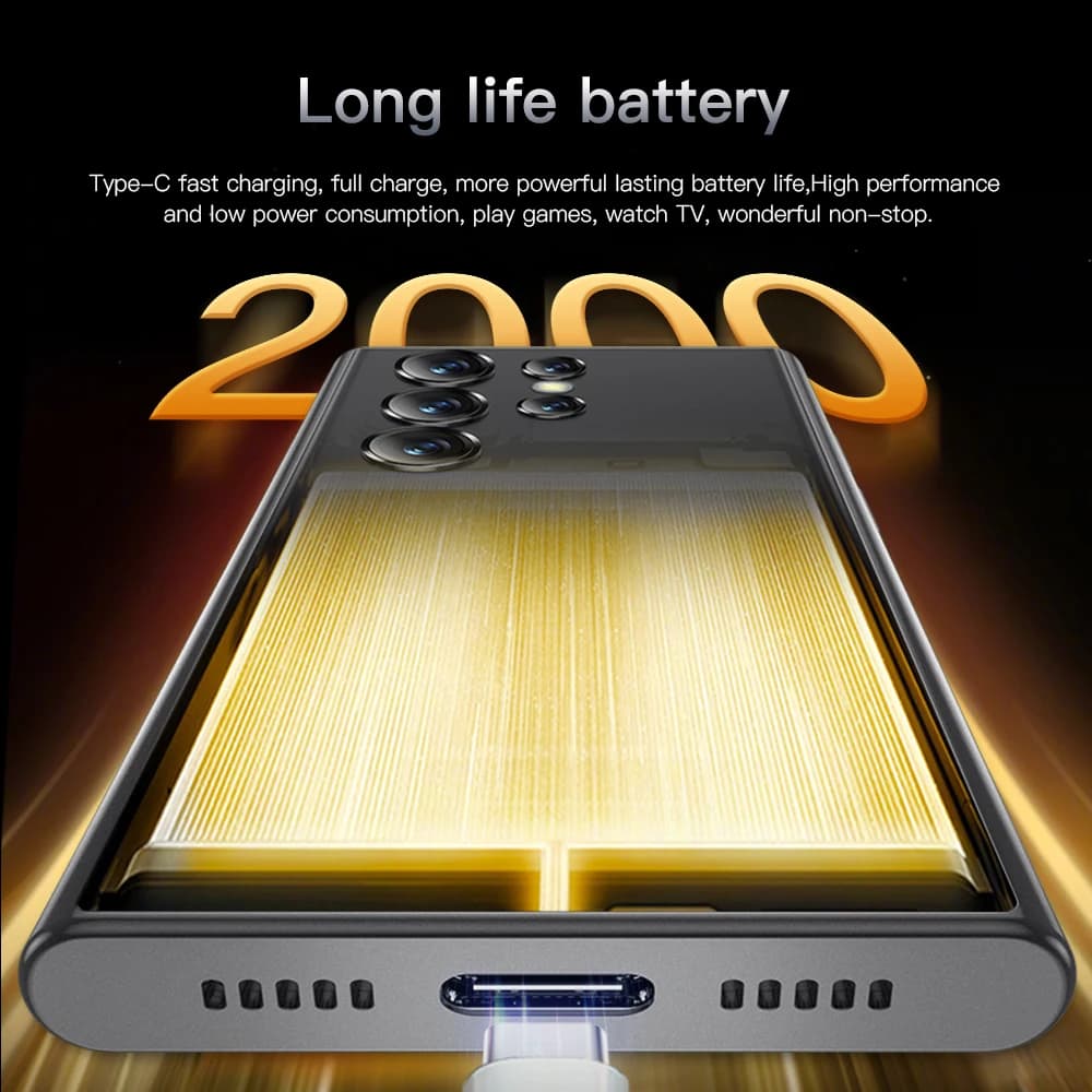 SERVO S24 MINI Android Smartphone 4G Network 2 SIM standby Play Store Face Unlock 3.0" Color Screen Mini Card Smart Mobile Phone - 3
