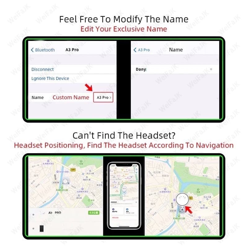 سماعات بلوتوث لاسلكية أصلية من أبل، TWS بودز داخل الأذن، سماعات رياضية مع إلغاء الضوضاء للألعاب، سماعات رأس للأيفون - 5