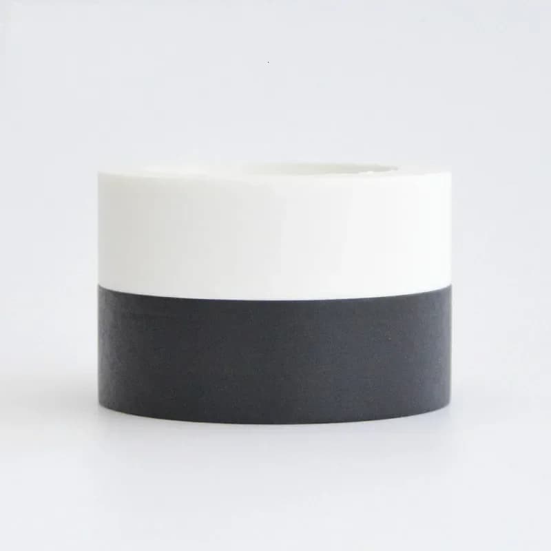 10M Colorful Black Style Washi Tape Adhesive DIY Can Be Written Scrapbooking Sticker Label Masking Tape  School Office Supplie - 2