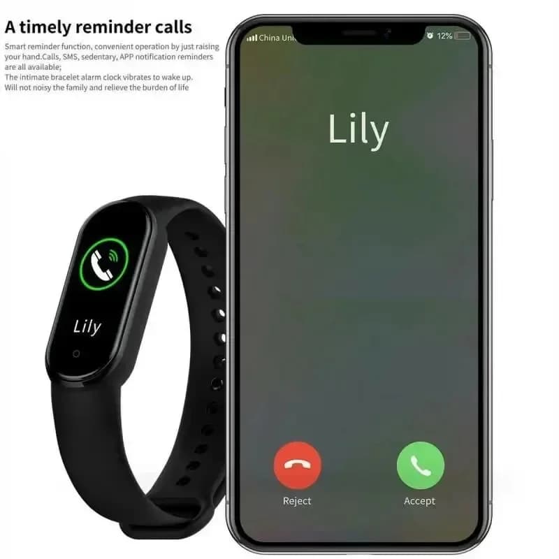 Lenovo Smart band Movement Watch Step count Bluetooth Synchronous Phone Information Smartwatch For Men Women Students 2025 New - 5