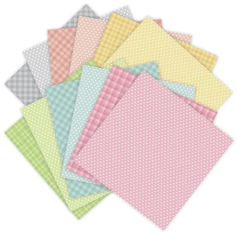 12 Sheets Pastel Spring Craft Paper Pack for Scrapbooking Card Making DIY Origami Background Paper with Cutting Dies - 4