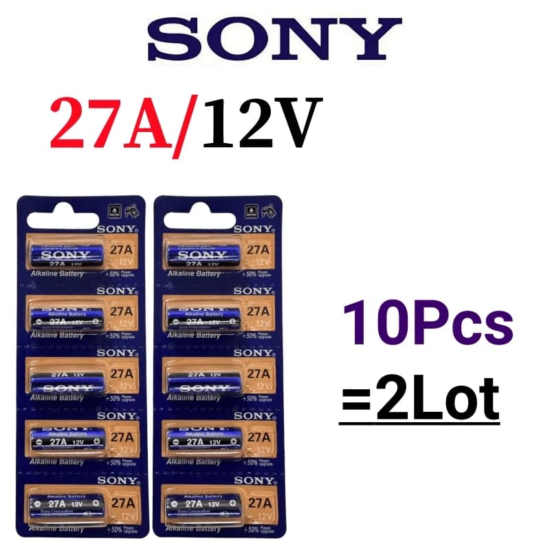 5-50pcs original SONY 27A /23A 12V 23GA A23S/A27 alkaline battery doorbell remote control electric toy - 5