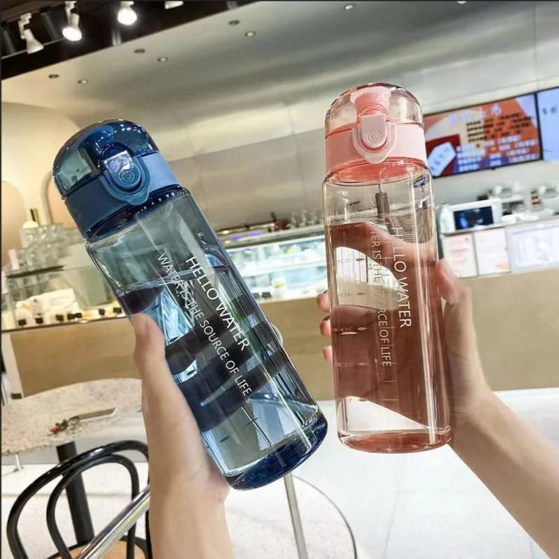 Sports Transparent Water Bottle 780ml Portable Gym Travel Clear Leakproof Drinking Bottle Frosted Bottle - 2