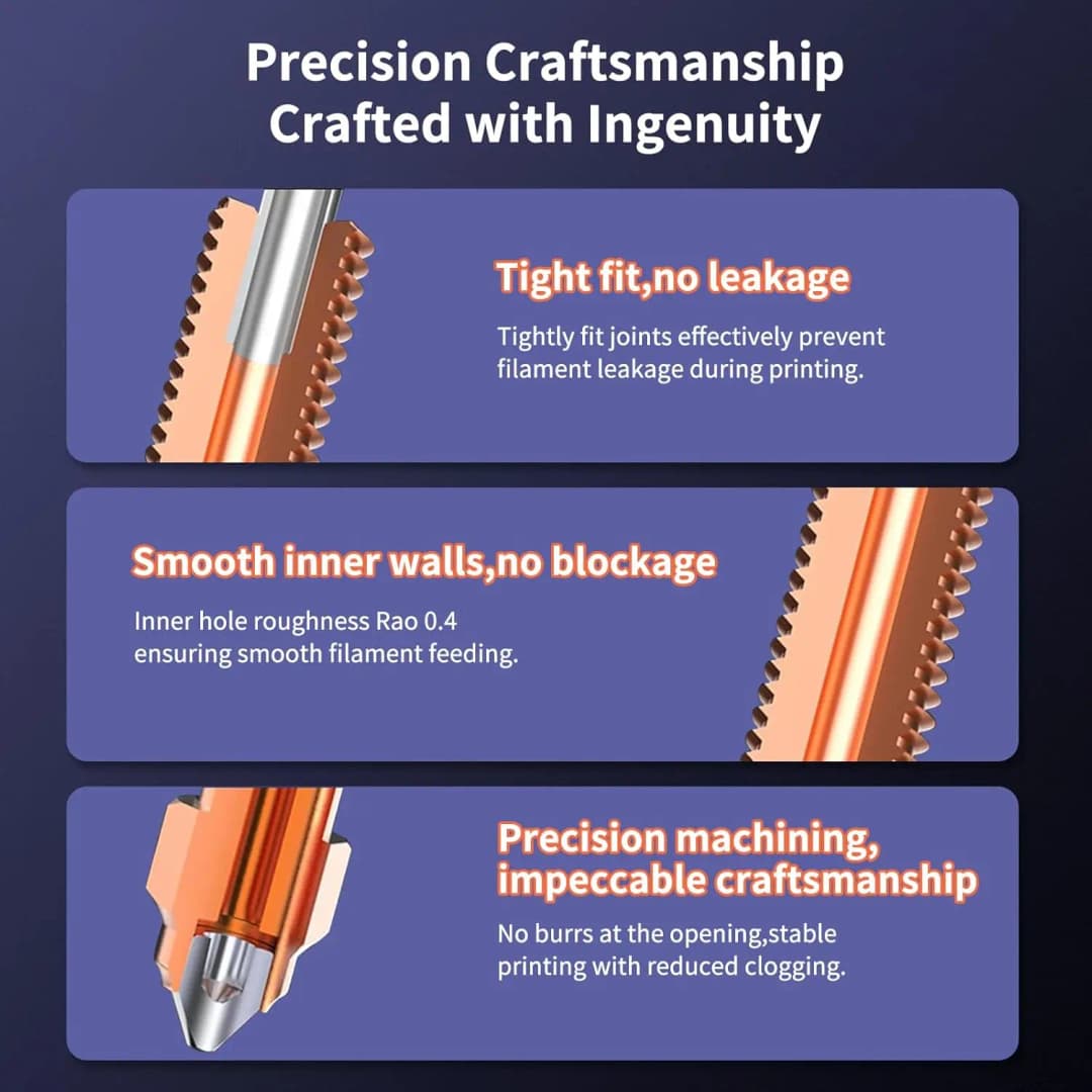 Creality K1 SE Nozzle 0.2/0.4/0.6/0.8/1.0mm,K1CUnicorn Quick-Swap Nozzle For K1 SE/K1/K1 Max/Ender 3 V3/3 V3 Plus 3D Printers - 5
