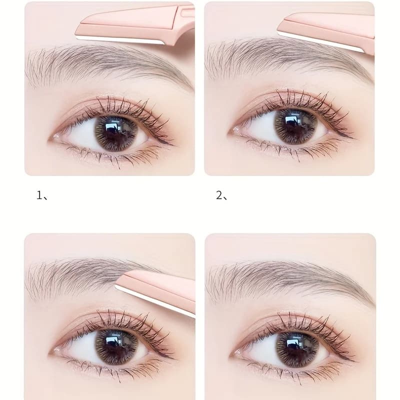 3 قطع أداة تشذيب الحاجبين ماكينة إزالة الشعر للوجه النسائي أداة تشكيل الحاجبين - 5