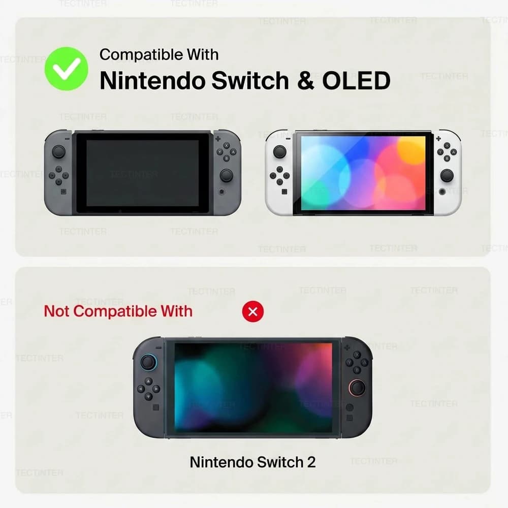 Portable Storage Bag for Nintendo Switch & Switch OLED Console Carrying Protective Case with 10 Cards Slots for NS Accessories - 2