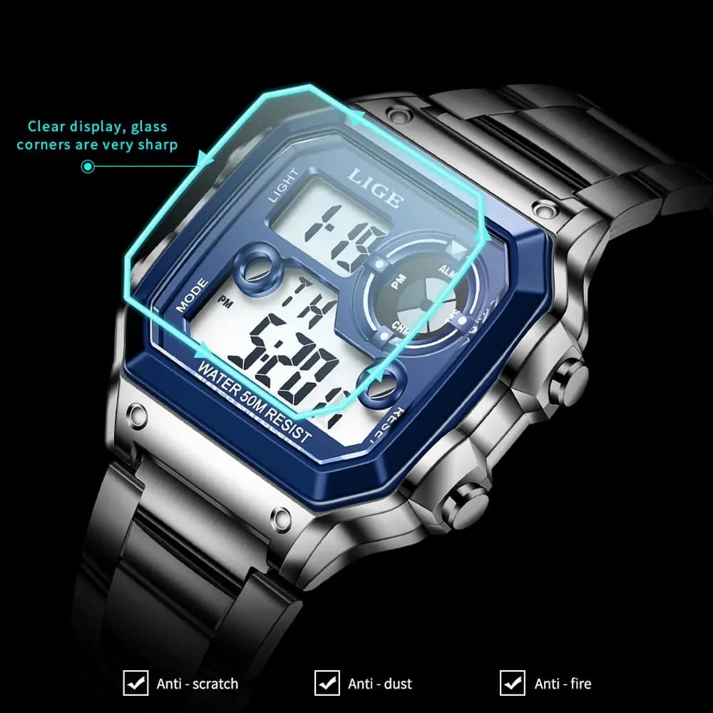 LIGE 2023 NEW Luxury Brand Men Watch Military Digital Watches Sport Wristwatch Mens Waterproof Clock Male Relogio Masculino - 5