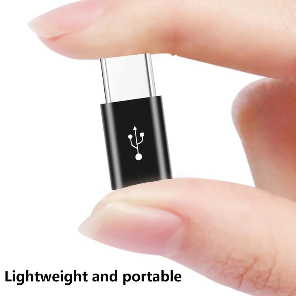 محول من مايكرو USB أنثى إلى نوع C ذكر، محول OTG من مايكرو-B إلى USB-C، ملحقات هاتف - 5