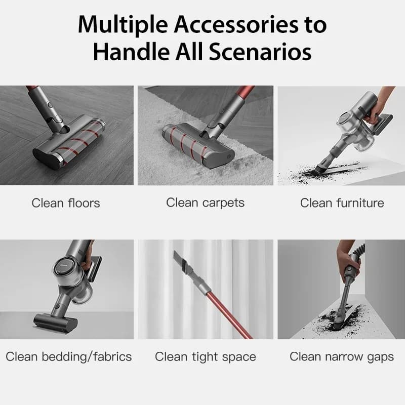 25kPa Dreame V11 Handheld Wireless Vacuum Cleaner OLED Display Portable Cordless All In One Dust Collector Floor Carpet Cleaner - 5