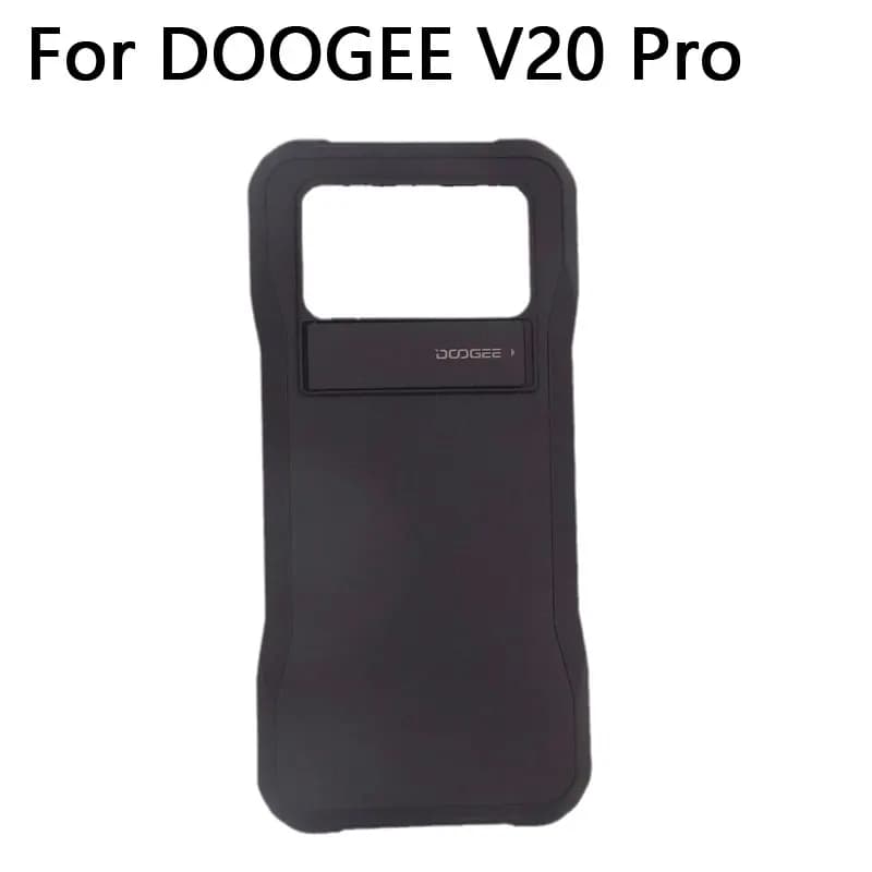 جديد أصلي DOOGEE V20 Pro V20S غطاء خلفي صلب فاخر رسمي مقاوم للصدمات أسود لهاتف DOOGEE V20 Pro