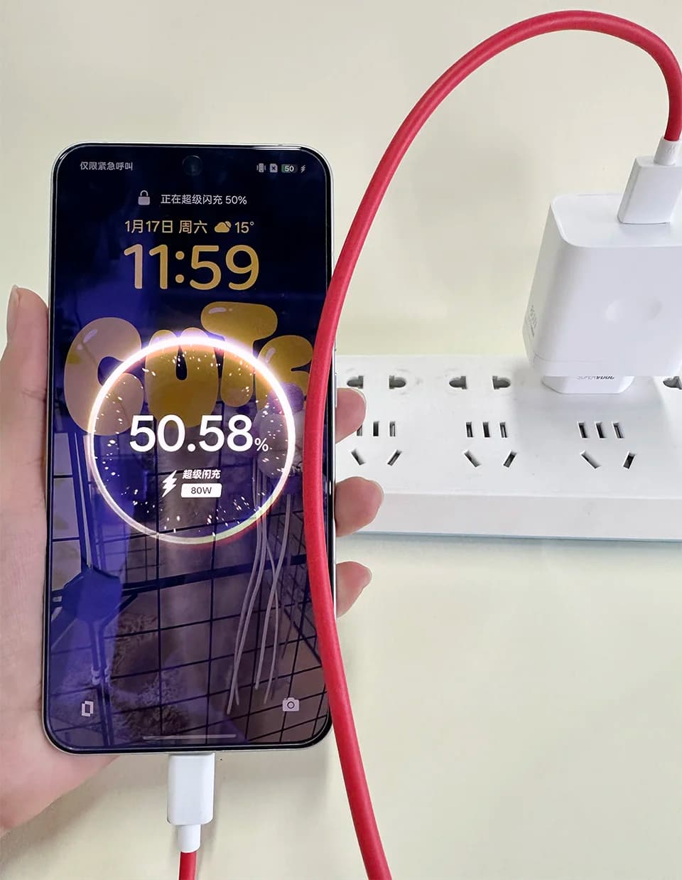 شاحن ون بلس الأصلي 80 واط SuperVOOC محول USB C كابل ون بلس 13S 12 11 10 نورد 5 4 9 لـ OPPO Find X9 رينو 14 برو Realme - 5