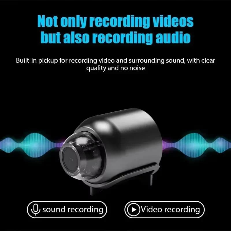 Mini 1080p HD Smart Camera Wireless Surveillance Security Video Cam Night Vision Motion Detect Camcorder Cam Monitor Smart Home - 4