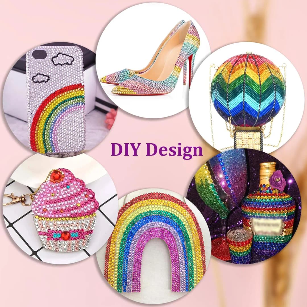 1Box Hot Selling Nail Rhinestone Bedazzling Kit 3D Multi-colors 3mm Resin Diamond Jewelry DIY Phone Case Nails Art Accessories - 6
