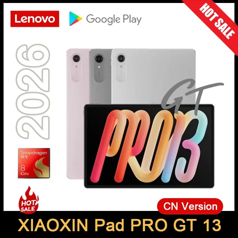 Lenovo Xiaoxin Pad Pro GT 13 Tablet ‌Snapdragon 8 Elite 13" 144Hz 3.5K LCD Display 12000mAh 128GB Android Wifi Tab TB378FC