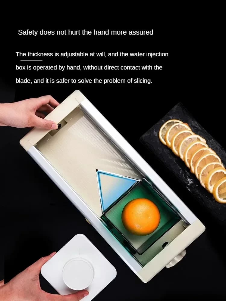 Fruit Slicer Milk Tea Shop Lemon Manual Cut Fruit Artifact Commercial Household Fruit Tea Slicer Home Appliance 삼겹살 Vevor - 5
