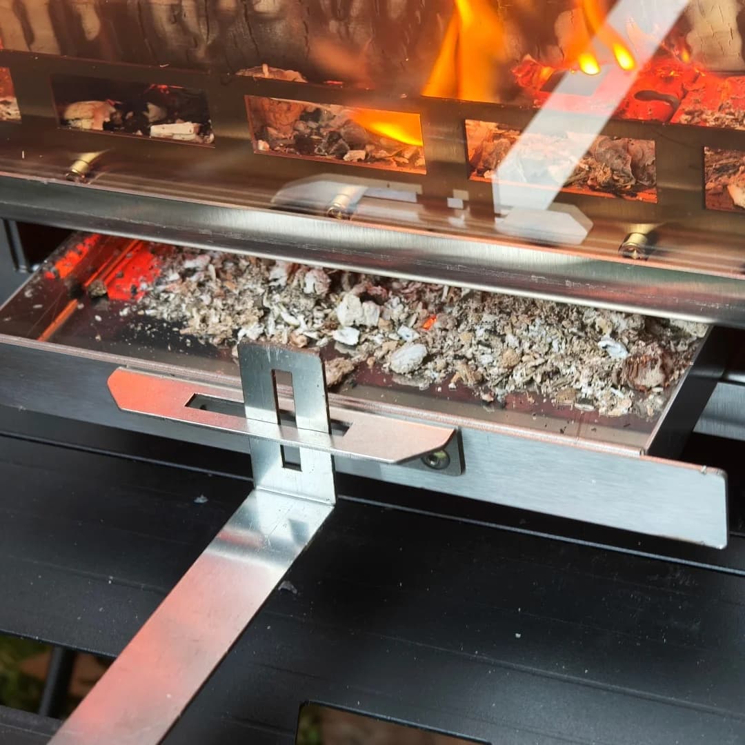 موقد تخييم خشبي من SmiloDon، مدفأة بدون دخاني 430SS، سخان خيمة محمول، موقد إطفاء رؤية زجاجية، موقد حرق ثانوي - 6