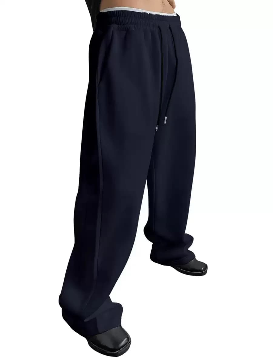 New Y2K Style Baggy Joggers for Men Hip Hop Cargo Pants Oversized Street Fashion Trousers Casual Loose Fit Pants - 2