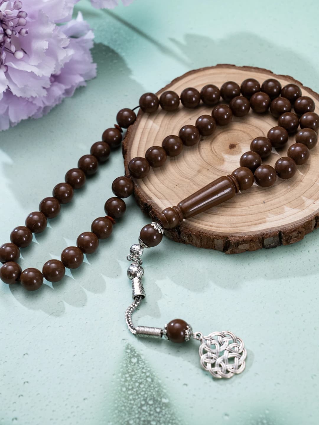 خرز صلاة مصنوع يدويًا عالي الجودة - 5 ألوان كلاسيكية للصلاة والتأمل والتاسبيح