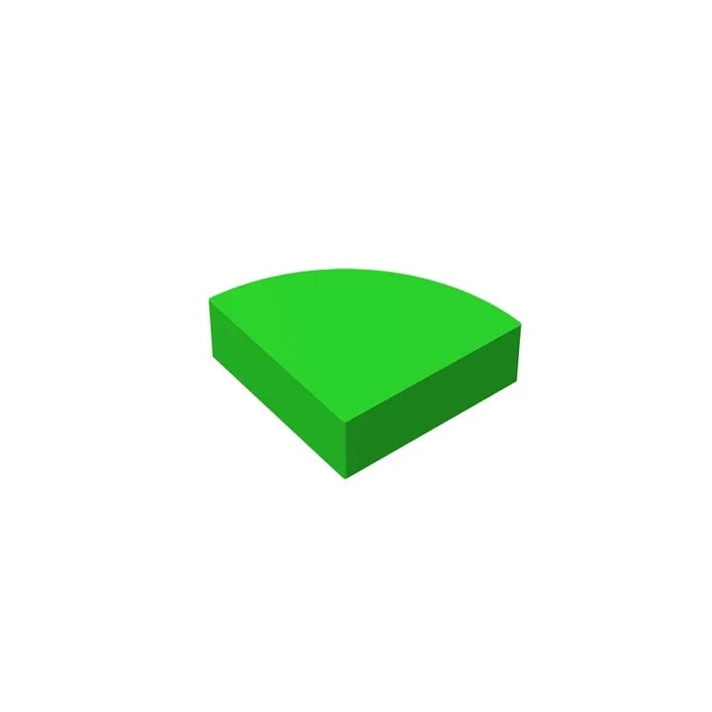 Gobricks GDS-1307 Tile, Round 1 x 1 Quarter compatible  lego 25269 children's DIY Educational Building Blocks Technical - 2