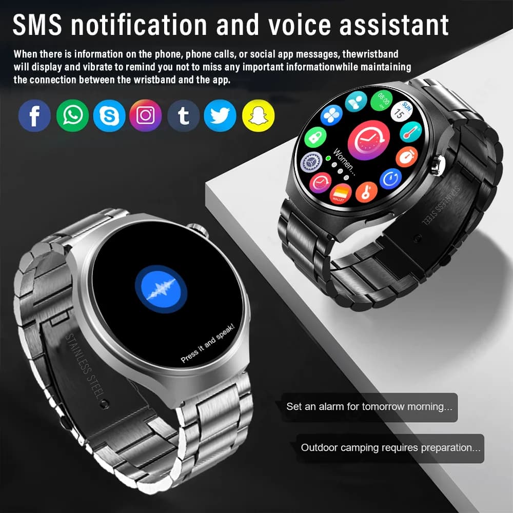 G.L Wear 2025 New Men's Smart Watch HD Display Health Tracking Bluetooth Calling Voice Assistant Sports Smartwatch - 6