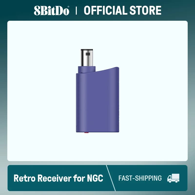 8BitDo مستقبل بلوتوث ريترو لNGC، Wii وWindows، متوافق مع وحدة تحكم Xbox Series، Switch Pro وPS5، 4 وحدات تحكم