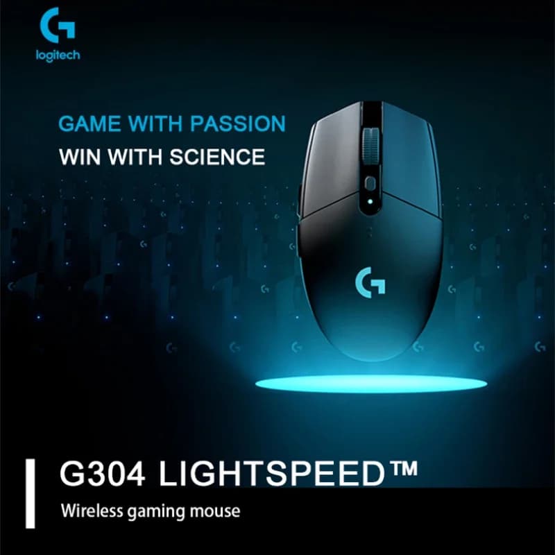 فأرة ألعاب Logitech G102/G304 لاسلكية، بلوتوث، مريحة، 2.4G، لا يمكن توصيلها بالبرنامج، خفيفة الوزن