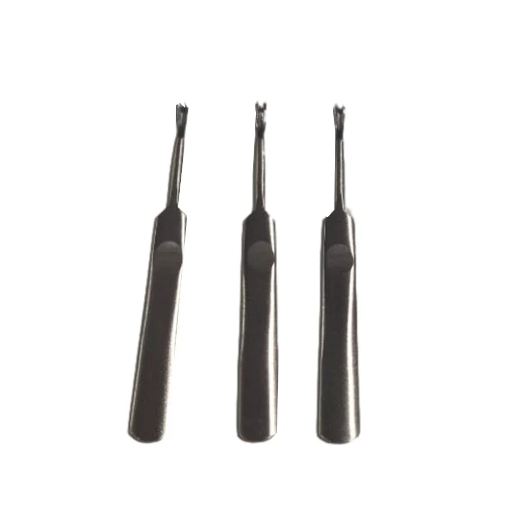 3 قطع أدوات حز يدوية جلدية على شكل U، ملحقات تخزين الجلود للحرف اليدوية - 5