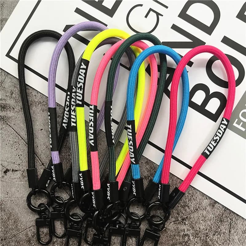 حزام مفتاح معدني حبل سلسلة مفاتيح قابلة للفصل إكسسوارات مفاتيح الدراجات النارية شريط معصم سلسلة مفاتيح هدايا فاخرة للزوجين - 5