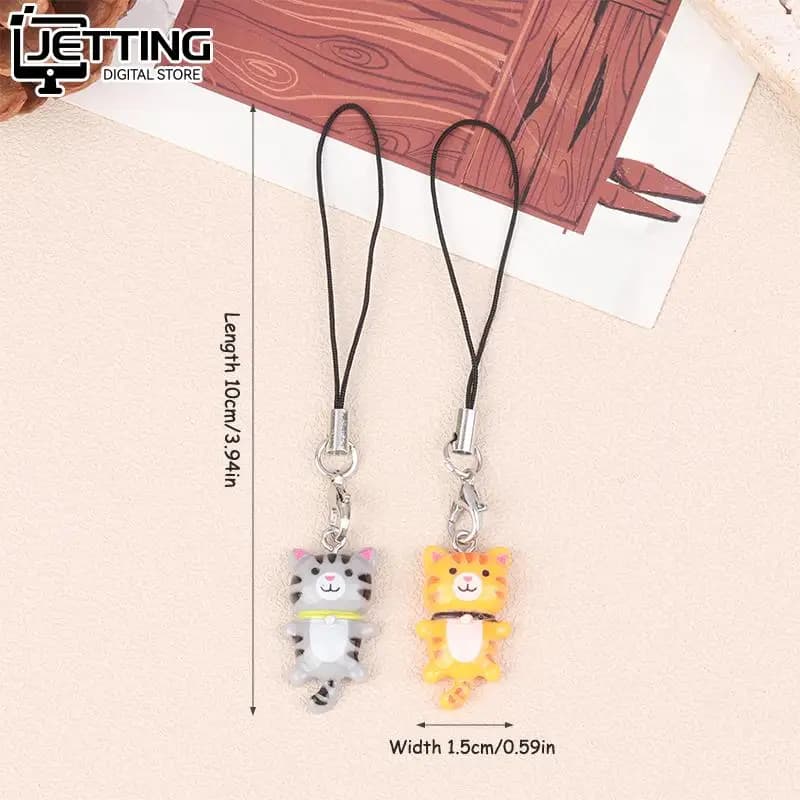 اليدوية Kawaii القط القلب المفاتيح للنساء ، حلية الهاتف ، حزام ، الحبل ، حقيبة ، ظهره ، زخرفة ، حامل مفاتيح السيارة ، المجوهرات ، Y2K - 6