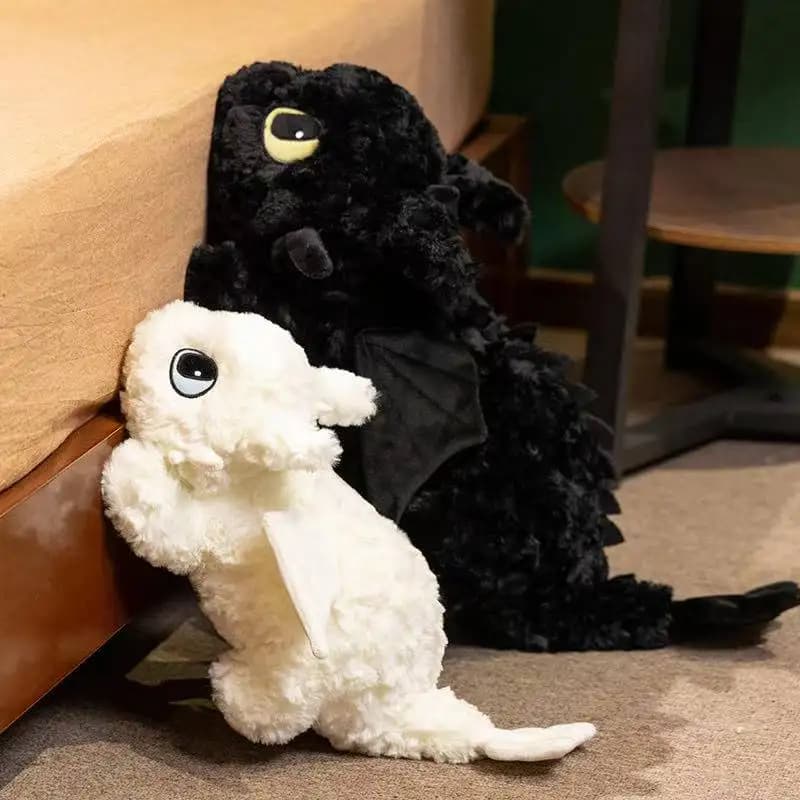 55/70cm Cute Little Dragon Doll Stuffed Plush Toy Simulation Cartoon Anime Soft Sofa Bed Pillow Cushion Kids Xmas Birthday Gift - 4