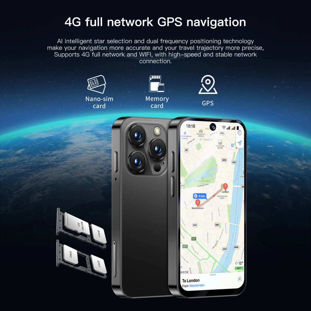 SERVO 19PRO 4G Network Mini Smartphone Android12 OS RAM 6GB ROM 128GB Play Store GPS OTG 3.88" Display 2 SIM Pocket Smart Phones - 2
