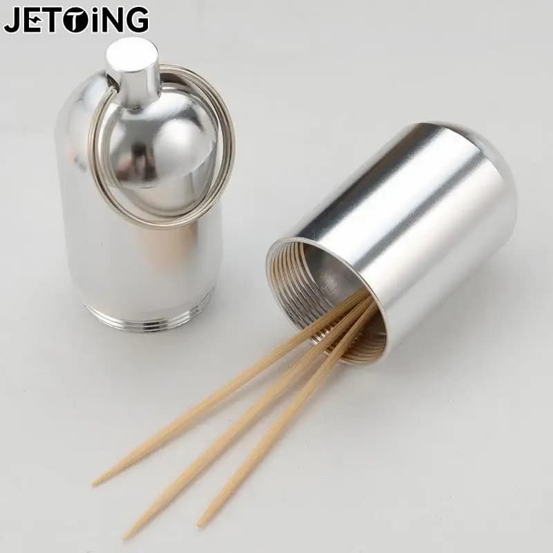 كبسولة صغيرة من الفولاذ المقاوم للصدأ مختومة ، صندوق حبوب منع الحمل مقاوم للماء ، حافظة محمولة للتخييم ، قلادة الطوارئ ، السفر ، في الهواء الطلق - 6