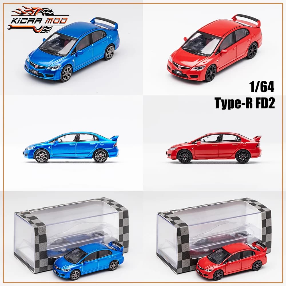 DCT 1/64 سيفيك نوع R FD2 نموذج سيارة رياضية سيارات عتيقة JDM مركبة دييكاست سيارة جمع محطة ألعاب مركبة - 2