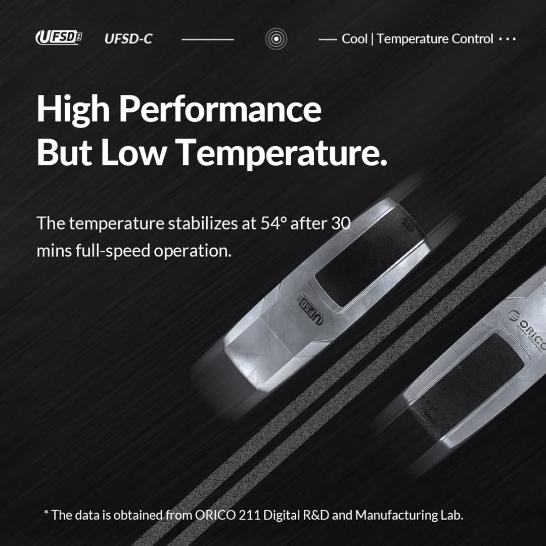 ذاكرة فلاش USB ORICO UFSD 411MB/S، تصميم على شكل سيارة، سعة 512 جيجابايت/256 جيجابايت/128 جيجابايت/64 جيجابايت، غطاء معدني وجلد - 4