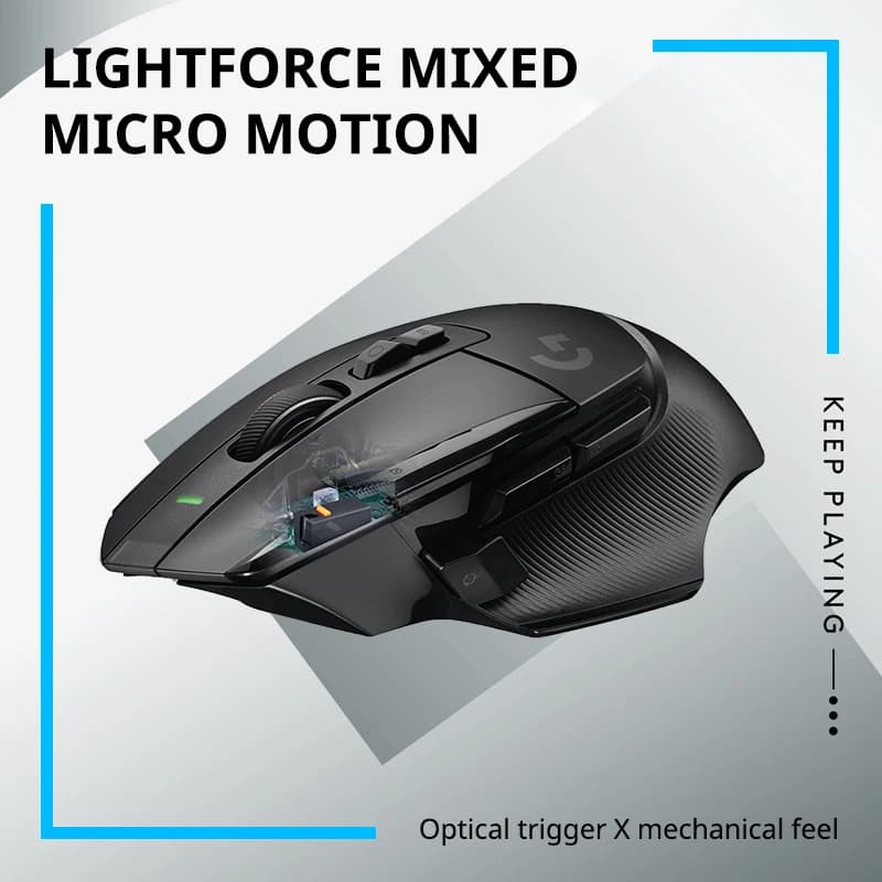 ماوس الألعاب اللاسلكي Logitech G502 X LIGHTSPEED، HERO 25K، 25600 DPI، 13 زرًا قابل للبرمجة، إصدار Esports - 5