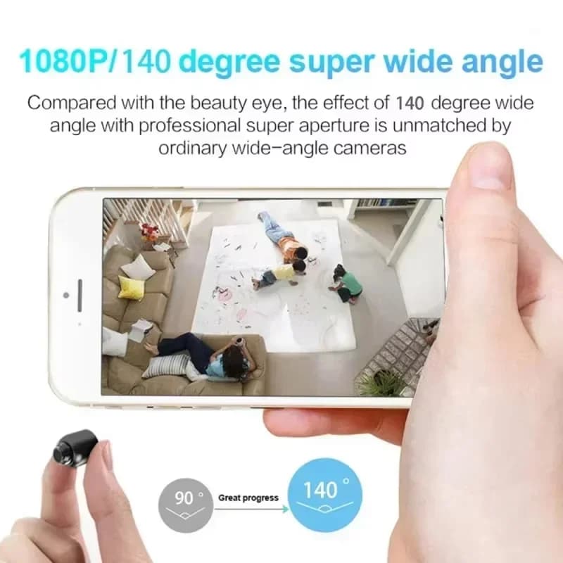 Mini 1080p HD Smart Camera Wireless Surveillance Security Video Cam Night Vision Motion Detect Camcorder Cam Monitor Smart Home - 6