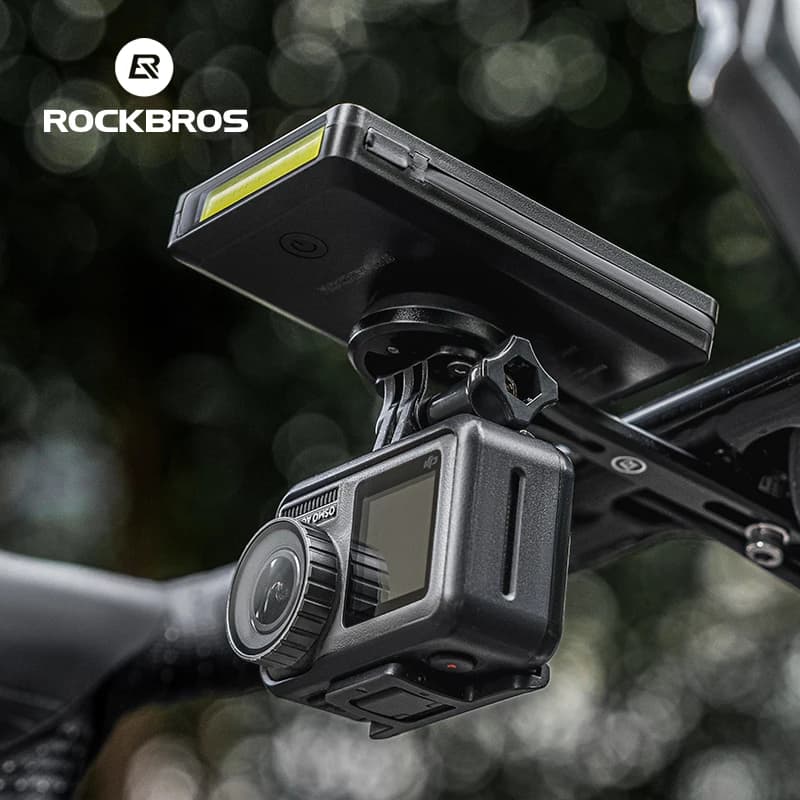 ROCKBROS Bike Powerbank Light 5000mAh 10000mAh Type-C Lightning MicroUSB Cycling Lamp Front Light Handlebar Bicycle Headlights - 2