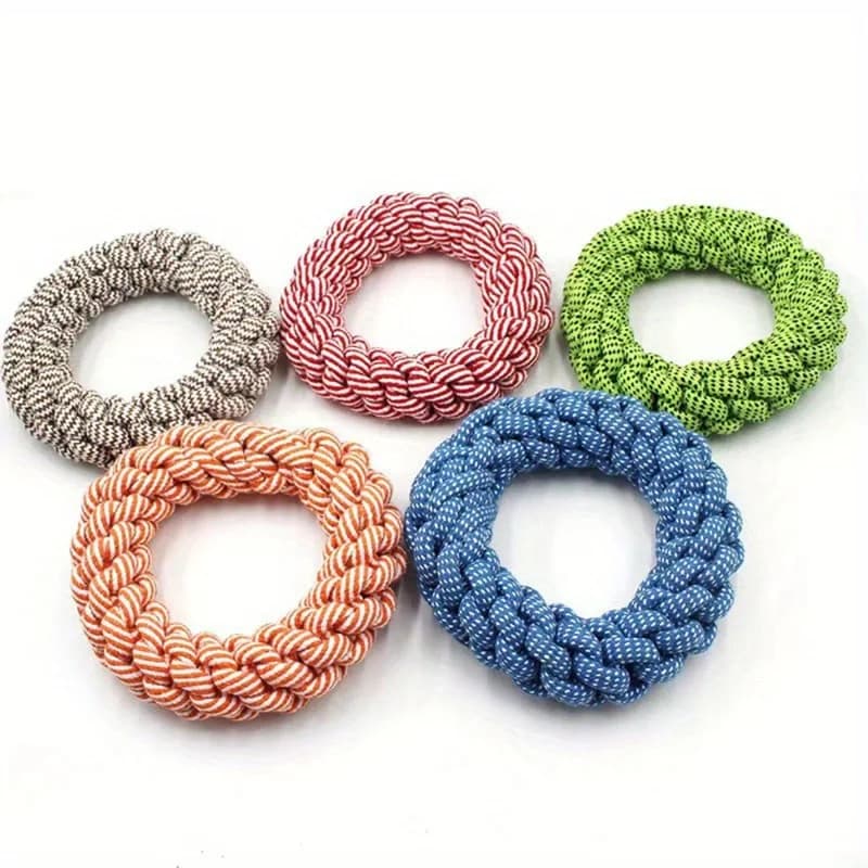 Bite-Resistant &Durable Chew-Proof Rope Knot Dog Toy - Heavy-Duty Interactive Chew Toy for Medium &Large Dogs (Golden Retriever) - 5