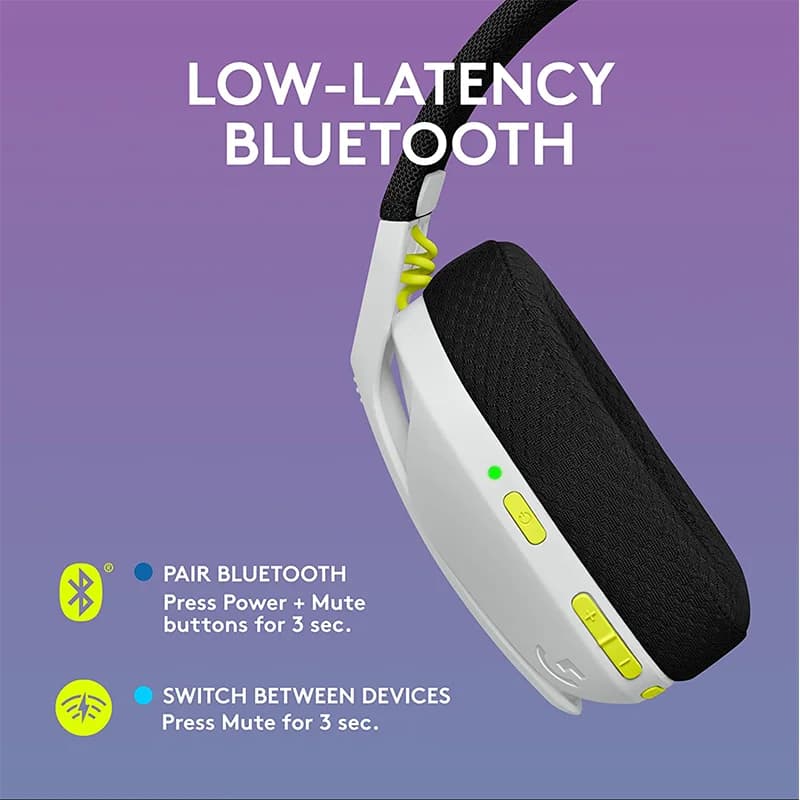 Logitech G435 LIGHTSPEED Wireless Gamer Headset USB Bluetooth/2.4 G Connection Built-in Microphone Gaming Headphone for PC/PS - 2