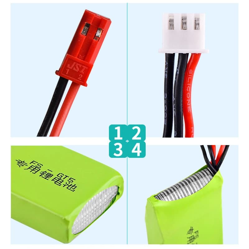 1/2/3 قطع بطارية Lipo 7.4V 1500mAh تناسب جهاز إرسال Flysky FS-GT5 2.4G 6CH لسيارة RC قارب تحكم عن بعد بطارية RC 2S 7.4V - 5