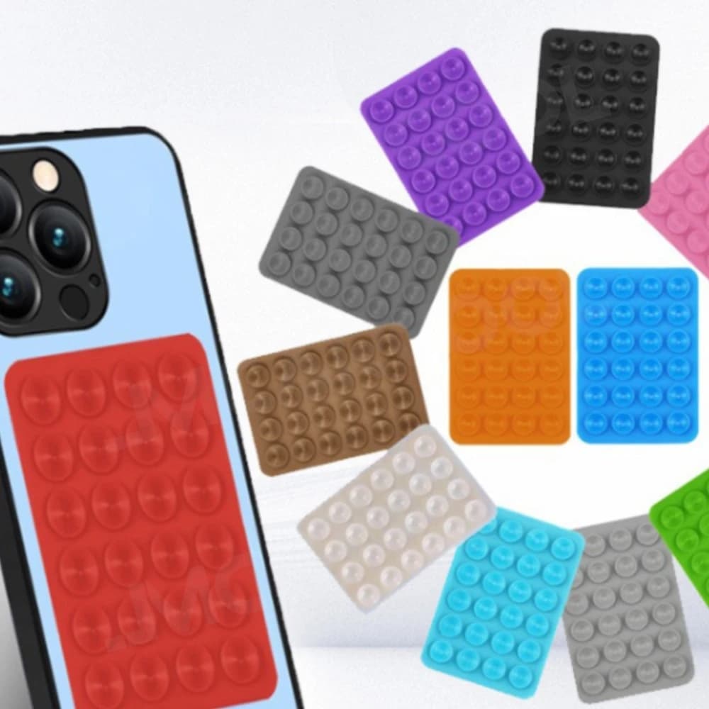 Double Side Silicone Suction Pad For Mobile Phone Fixture Suction Cup Backed Adhesive Silicone Rubber Sucker Pad For Car - 2